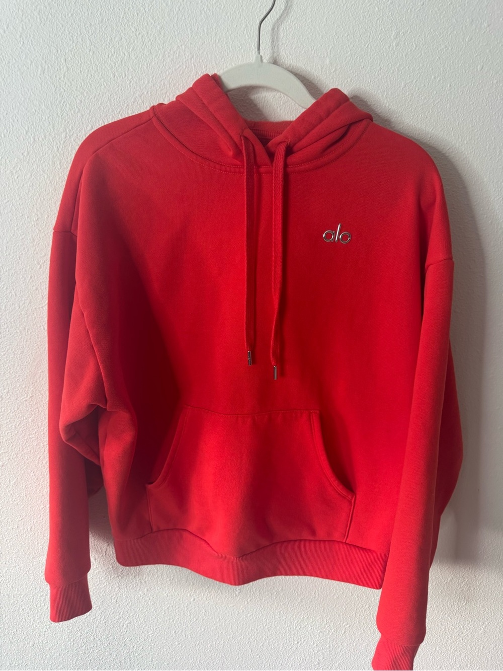 Alo Women's Bright Red Accolade Hoodie - Picture 5 of 7